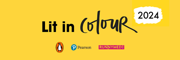 Lit in Colour partnership logo promoting books about diversity