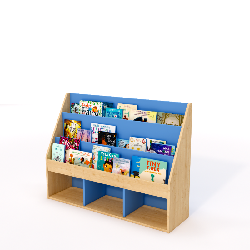 Single sided picture book display unit