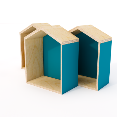 Book display house (pack of 3)