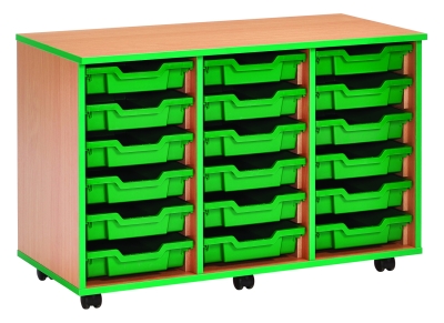 Mobile triple tray unit - 18